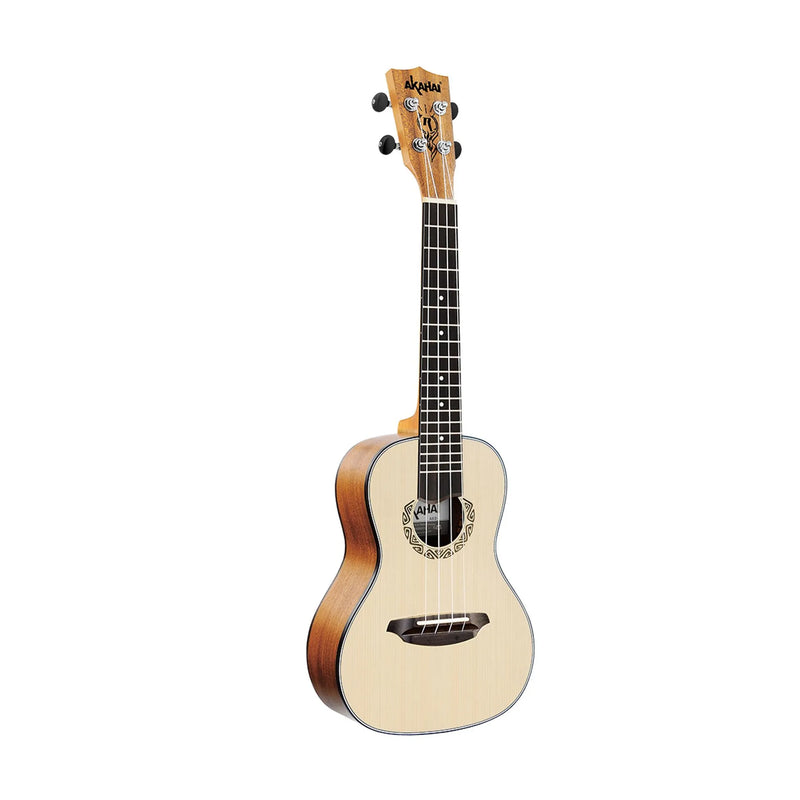 Ukulele Akahai AKS-24 Concert Acústico Spruce Tatoo