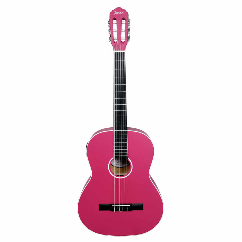 Violão Eletroacústico Náilon Giannini Start N-14 EQ Rosa – Pink Satin